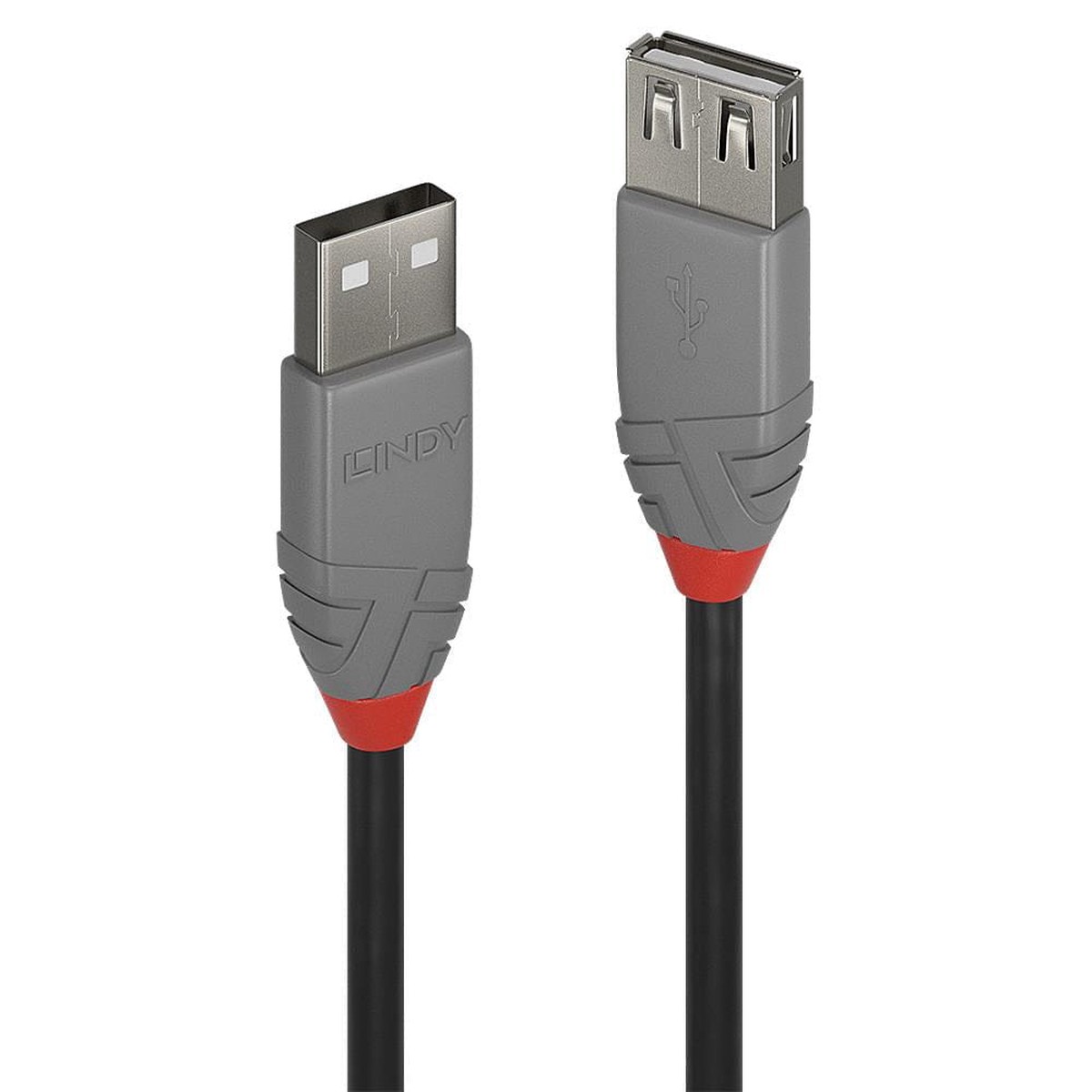 Lindy 1m USB 2.0 Type A Extension Cable Anthra Line36702