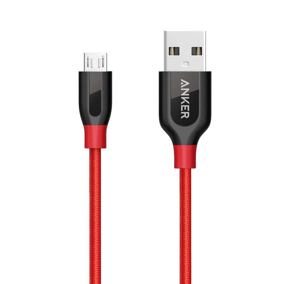 Anker PowerLine+ Micro USB Cable 3ft - Red