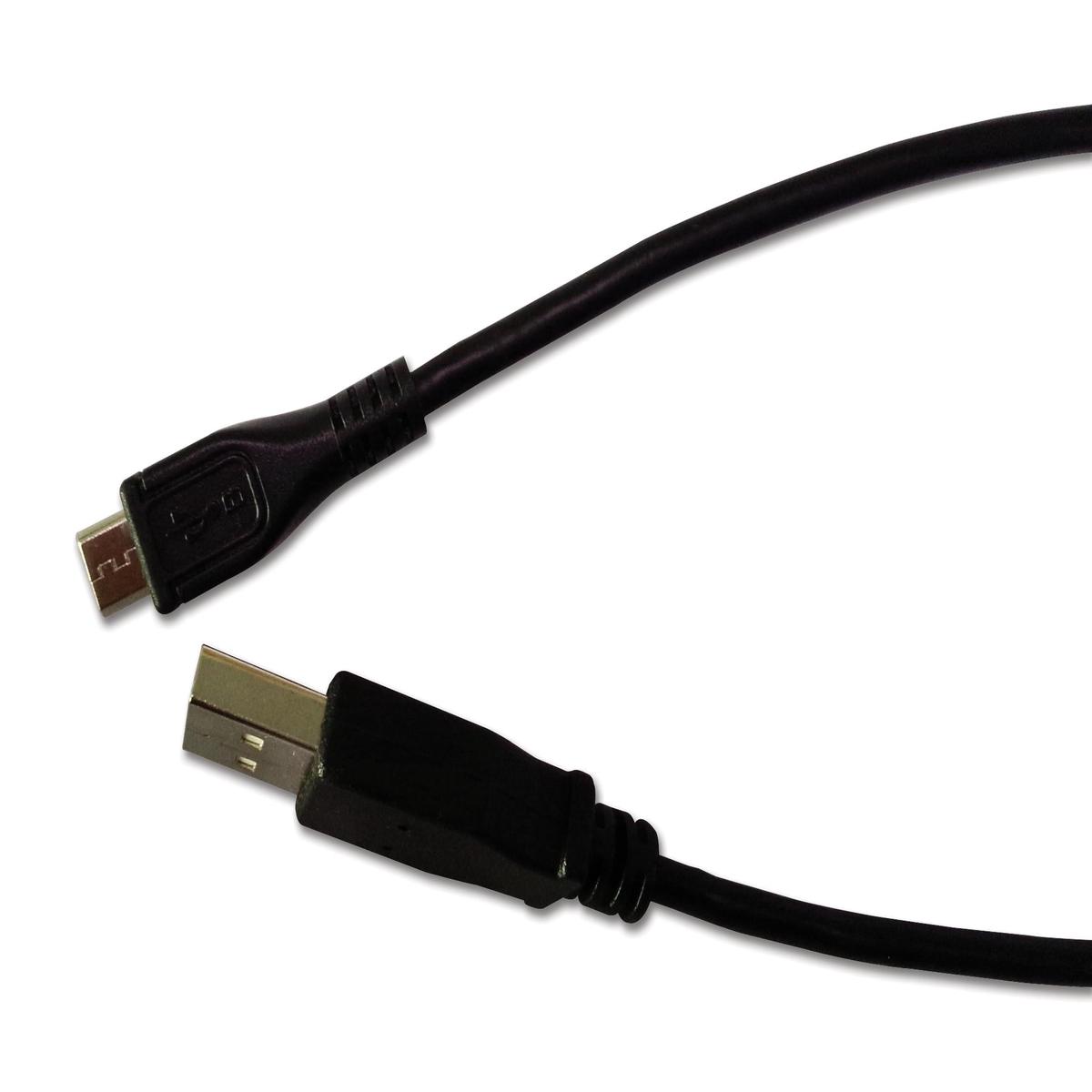 MC000950 Cable, USB 2.0 A-Micro B Plug, 2m, Blk multicomp Pro