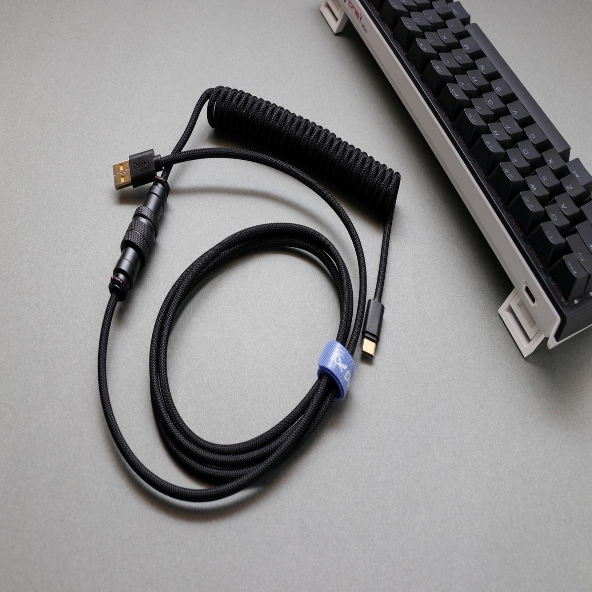 Ducky Abyss Black Coiled USB Cable V2