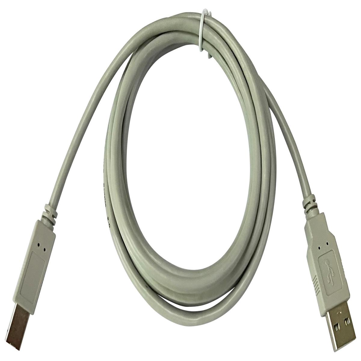 MC002729 USB Cable, 2.0 Plug A-B, 19.7", Grey multicomp