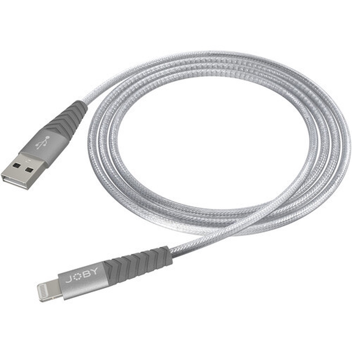 Joby - Charge & Sync Lightning Cable (3.9', Space Grey)