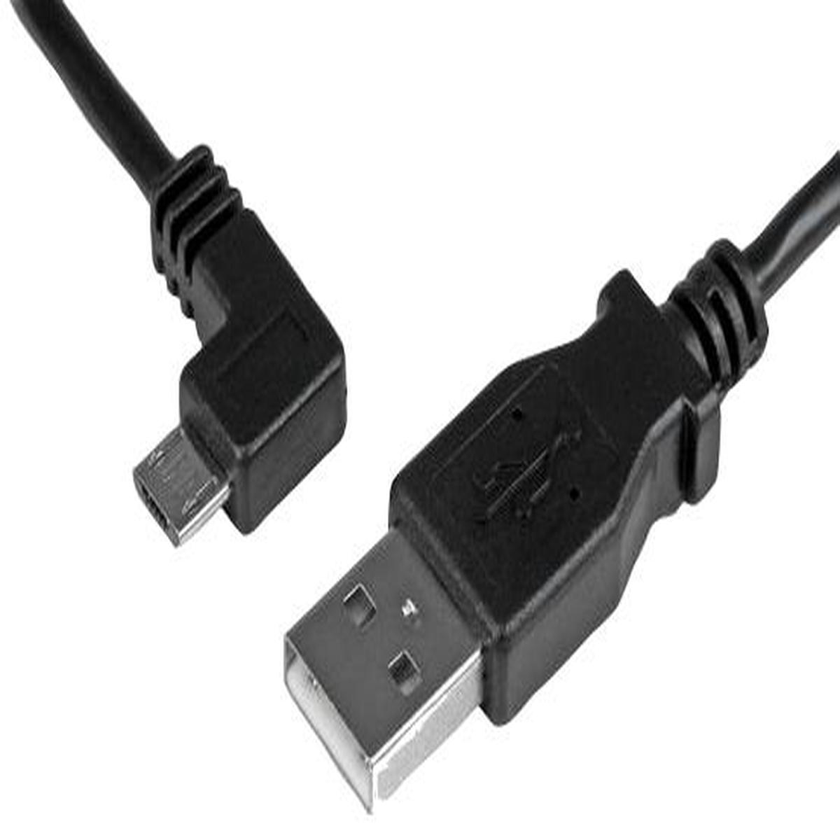 USBAUB1MLA Lead, USB2.0 A- Left Angle Micro B, 1m STARTECH