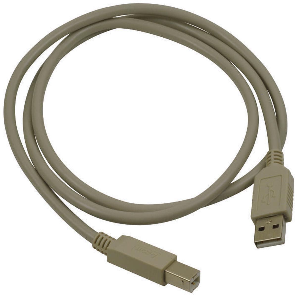CSMUAB-1m USB Cable, 2.0 A Plug-B Plug, 1m, Grey L-Com