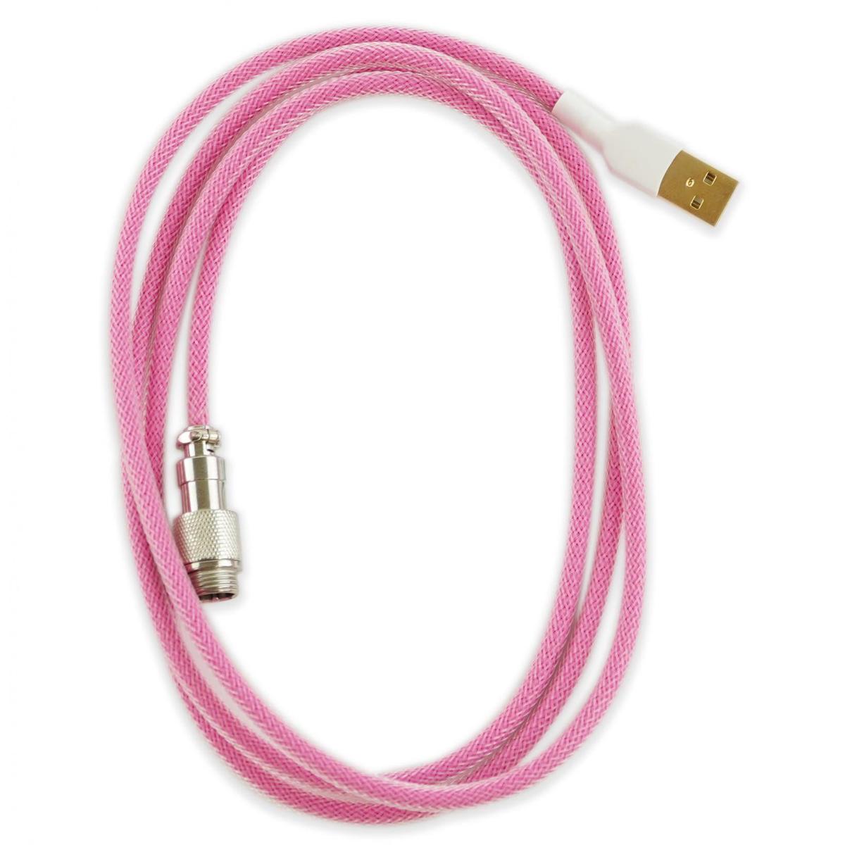 Kraken Pink Sleeved Aviator Universal USB Keyboard Cable