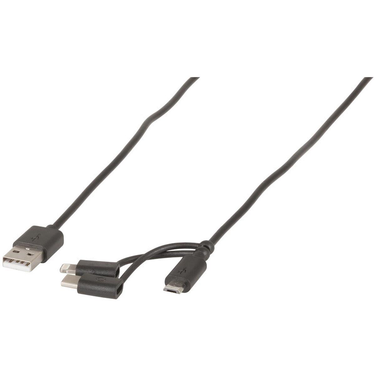 3 in 1 Micro B Type-C Lightning MFI 1m