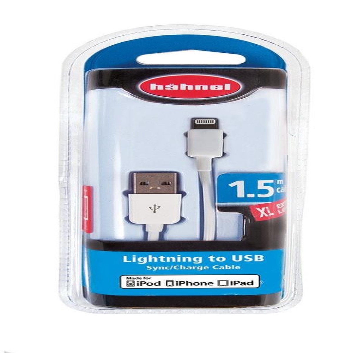 Hahnel Apple Lightning to USB Sync/Charge Cable - With Extra Long 1.5m Cable