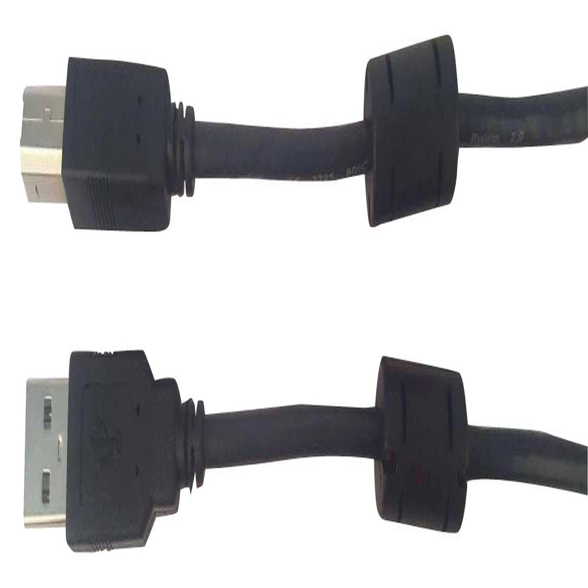 MC002465 USB Cable, 2.0, A-B Plug, 0.5m, Blk multicomp