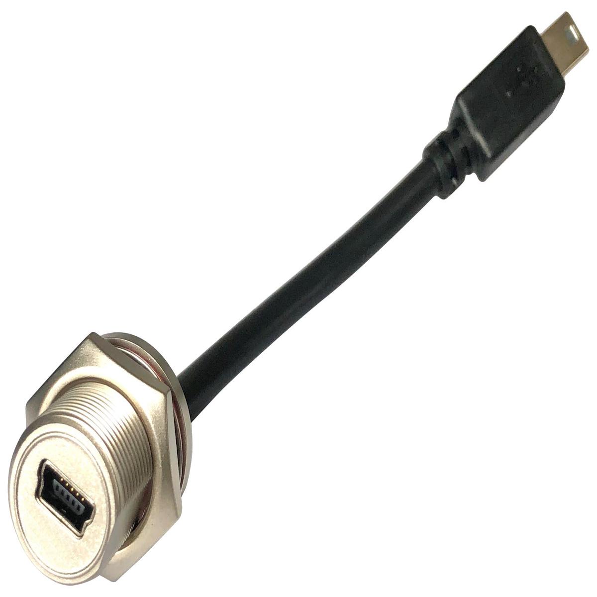 MP002436 USB Cable, Mini Type B Rcpt-Plug, 200mm multicomp Pro