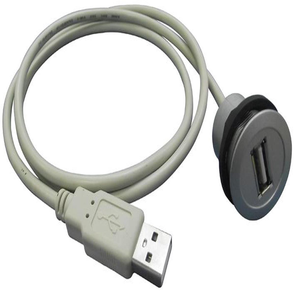 09 45 452 1922 Adaptor, USB2.0, A-A, Panel, 1.5m Harting