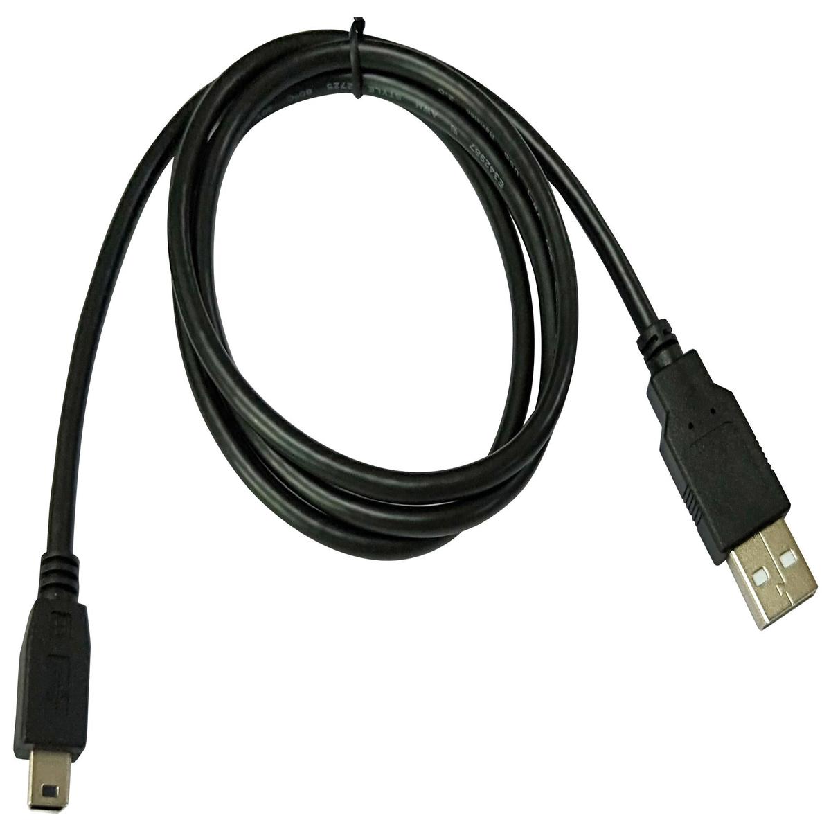 MC002739 USB Cable, 2.0 Plug A-Mini B, 36.1", Blk multicomp