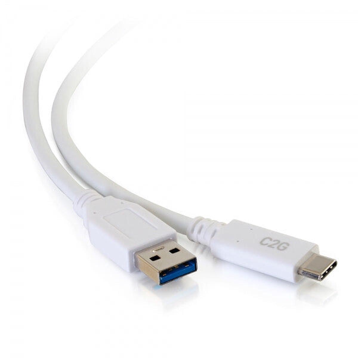 C2G 3m USB-C to USB-A SuperSpeed USB 5Gbps Cable M/M - White