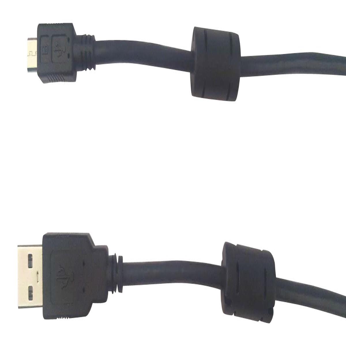 MC002470 USB Cord, 2.0, A-Micro B Plug, 0.5m, Blk multicomp