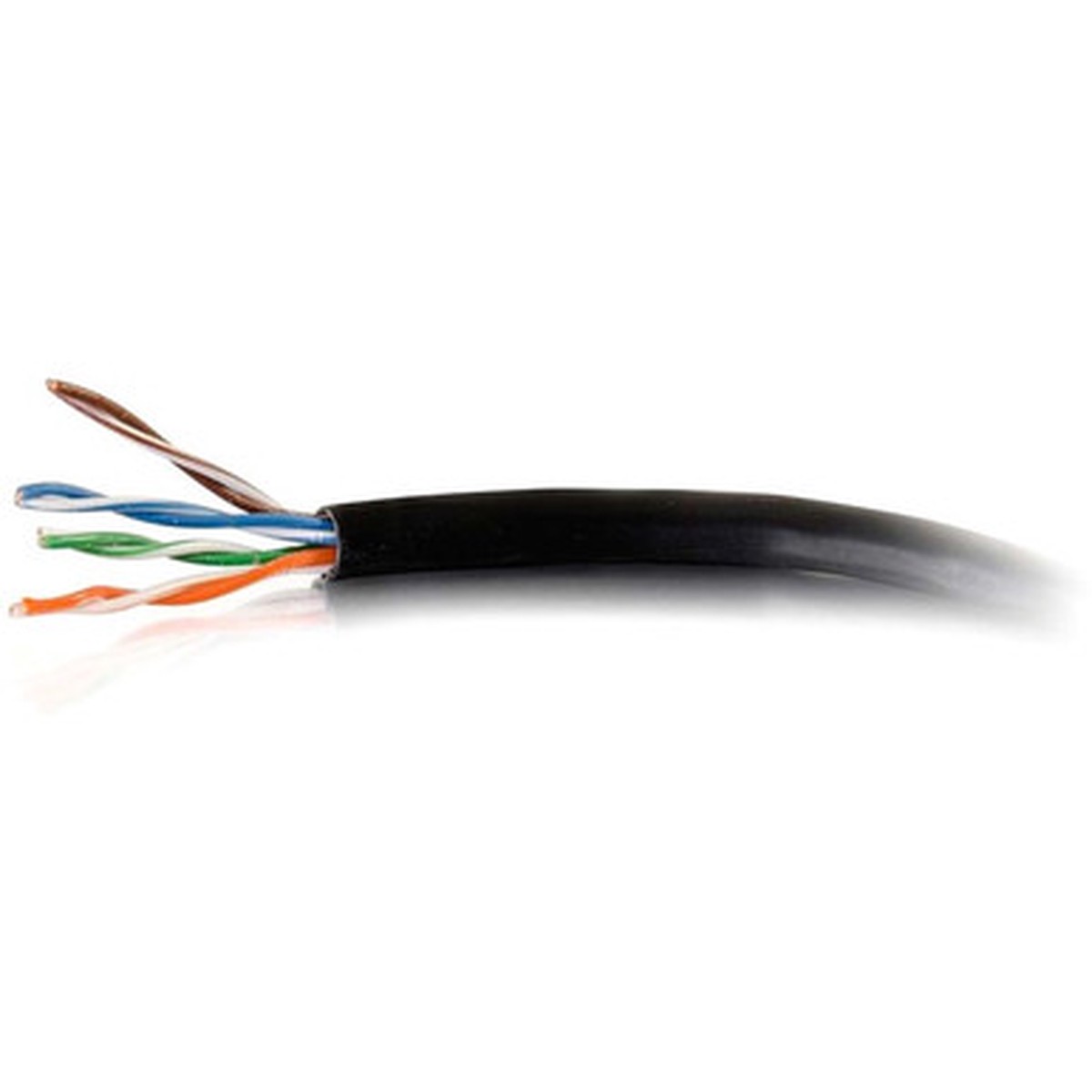 C2G 1000ft Cat6 Bulk Ethernet Network Cable-Solid UTP Plenum CMP Black TAA - 56023