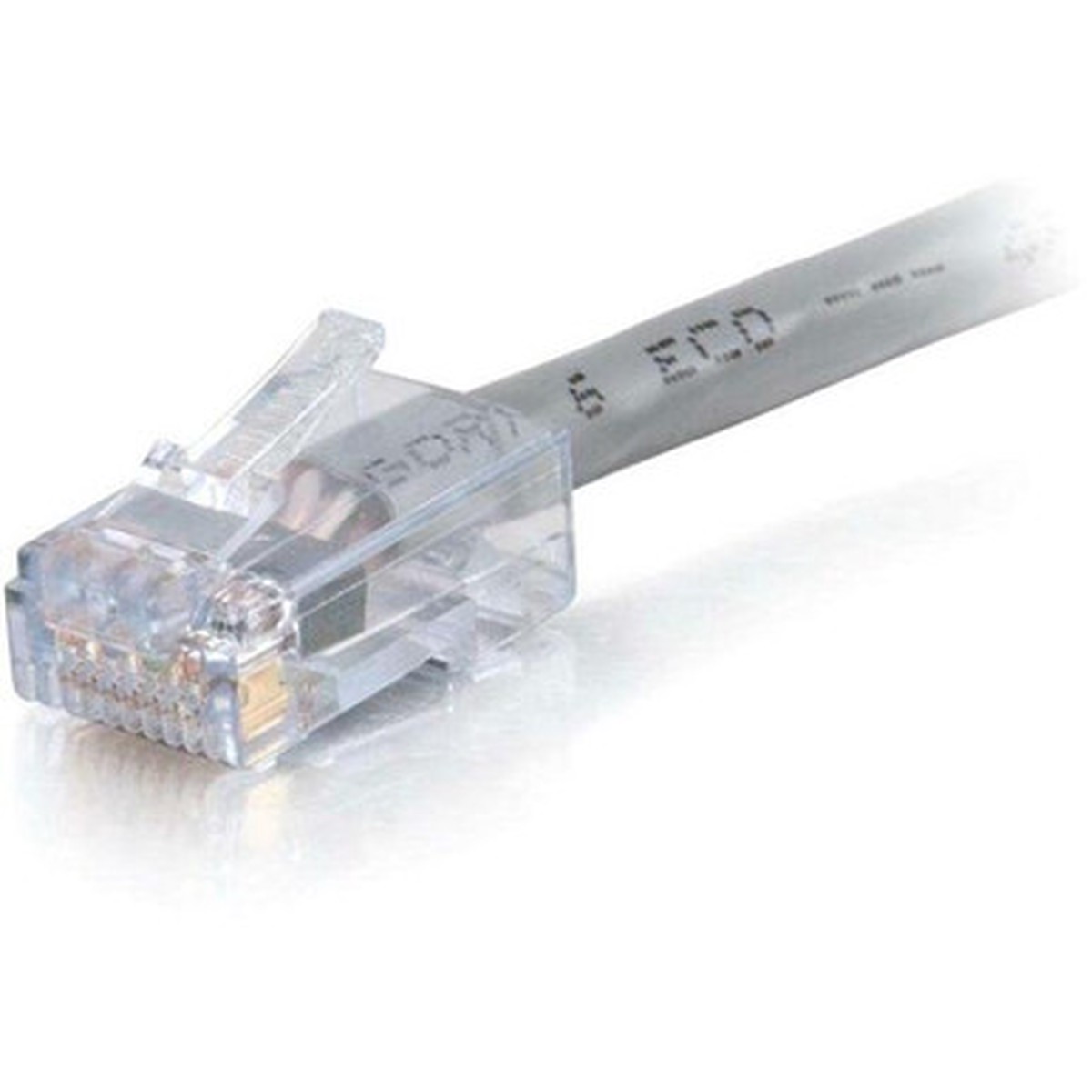 C2G-75ft Cat6 Non-Booted Network Patch Cable (Plenum-Rated) - Gray - 15275