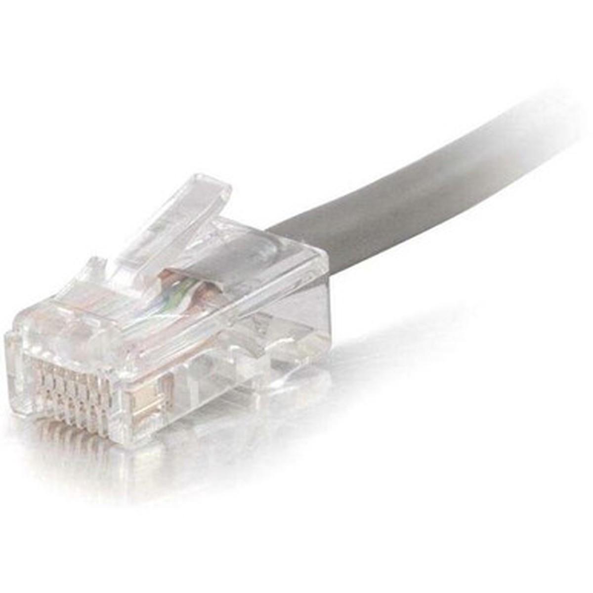 C2G 100ft Cat5e Non-Booted Unshielded (UTP) Network Patch Cable (Plenum Rated) - Gray - 15237