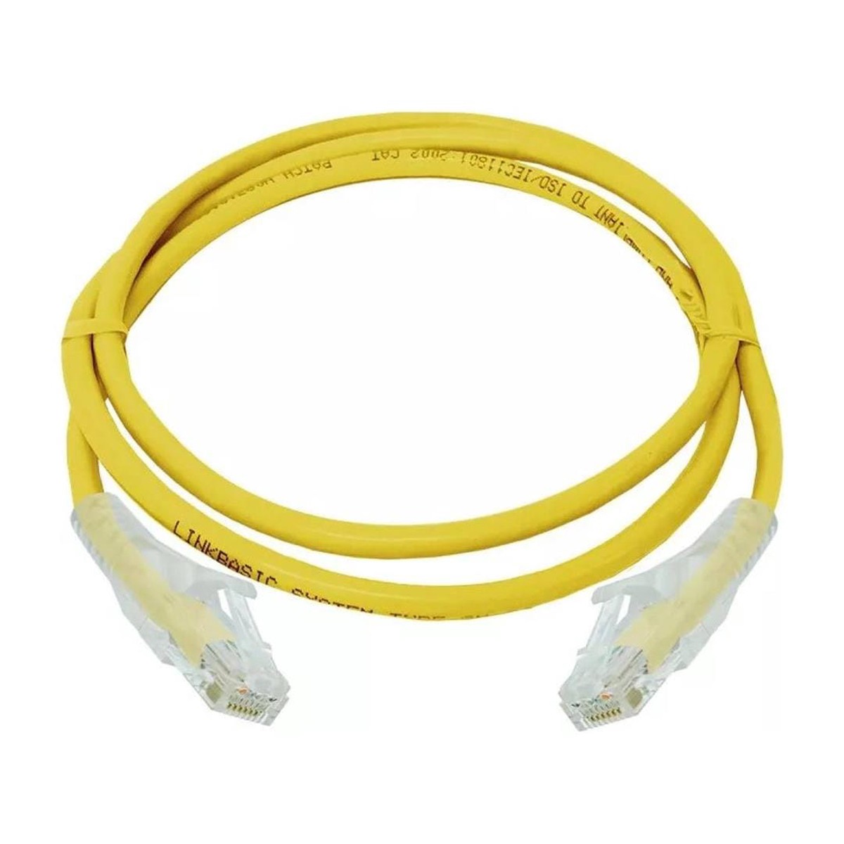 Linkbasic UTP CAT6 Flylead Cable Yellow 1m FLY-6-1Y