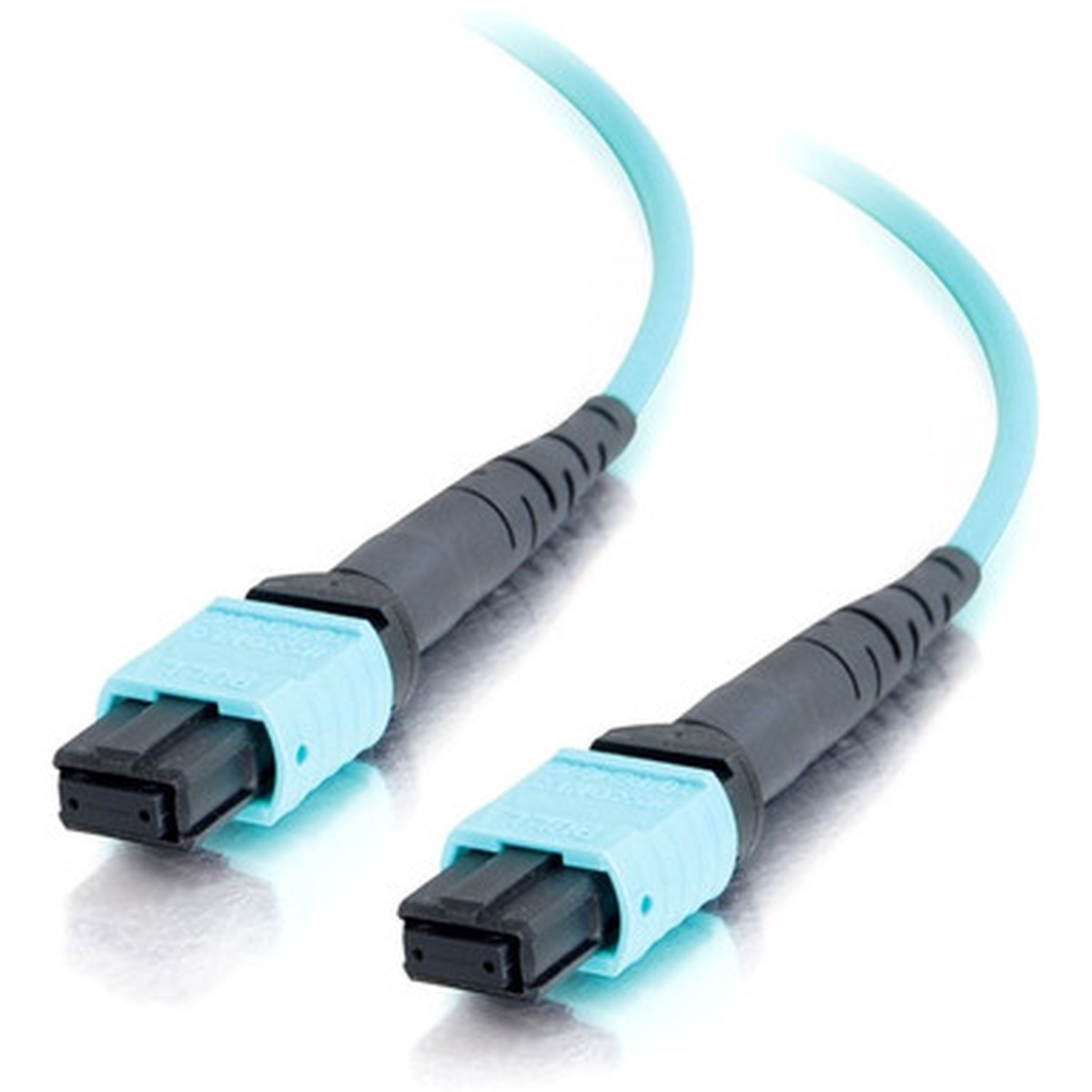 C2G 15m MPO Fiber Array Cable Method B OM4 Riser Rated (OFNR) - Aqua - 50ft - 31318
