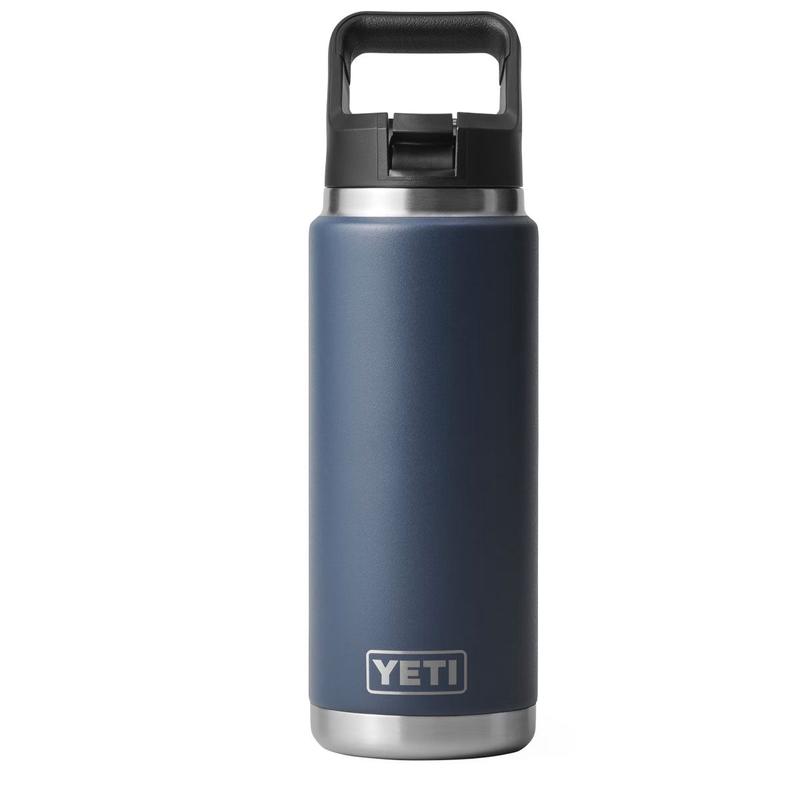 YETI Rambler 26 oz. Bottle With Straw Cap, Navy