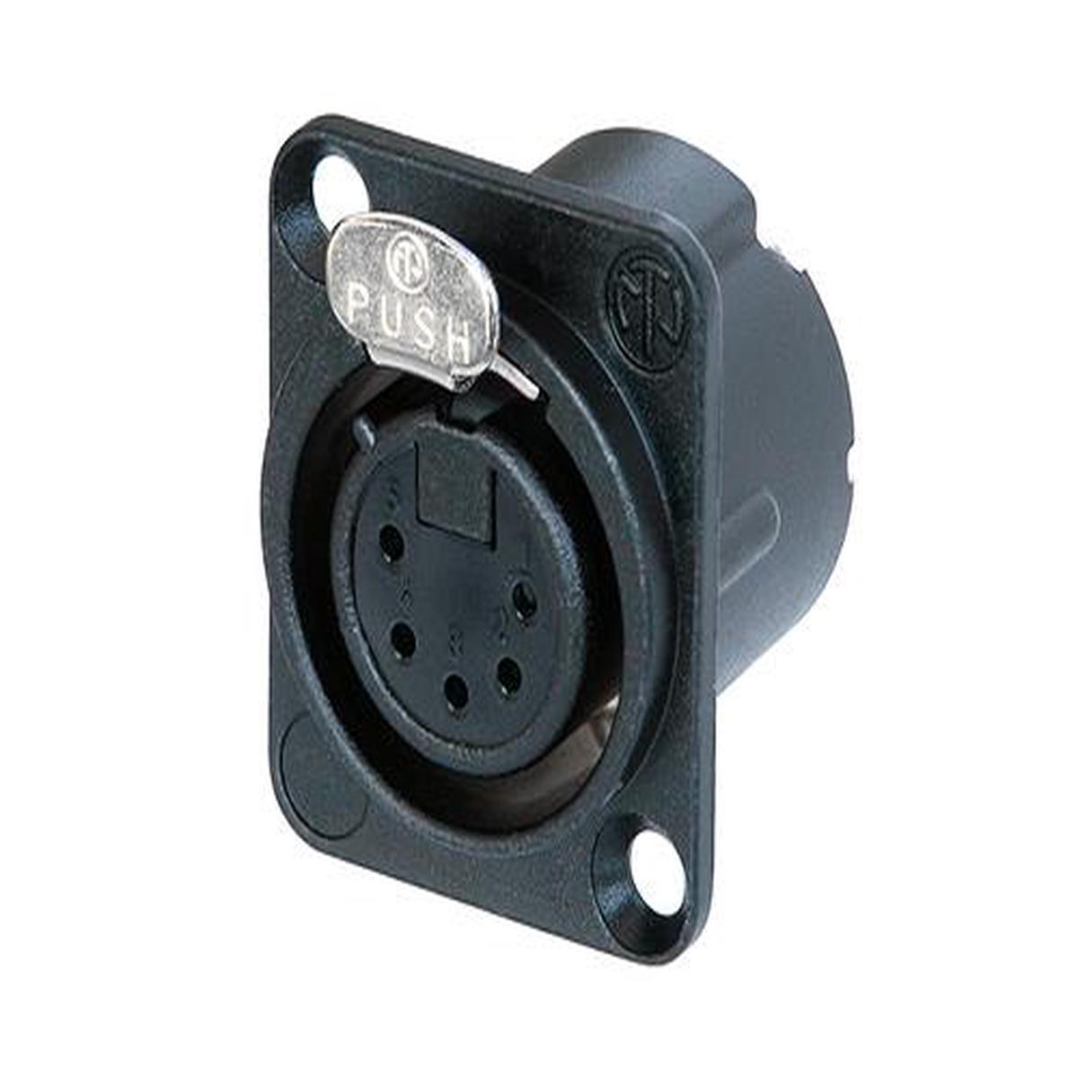Neutrik NC5FD-LX-BAG 5 Pole Female Receptacle - Black
