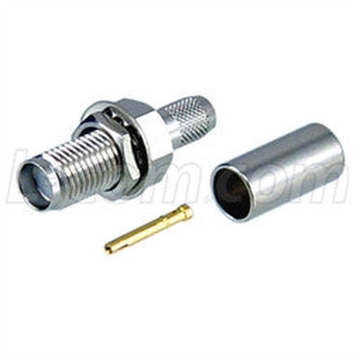ASF-3700 Connector, SMA Female BULKHD CRIMP LMR195