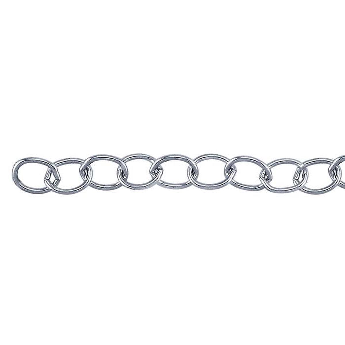 Sterling Silver 3.5mm Oval Cable Chain, 15.24 m. Spool