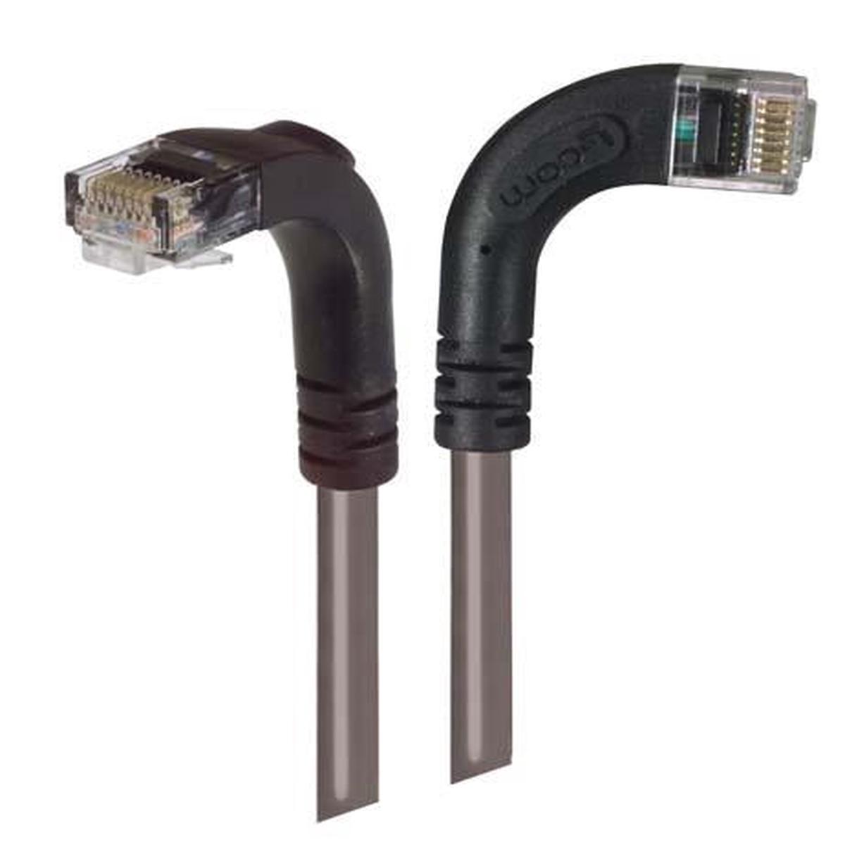 Cat 5E Right Angle Patch Cable RA Right Exit/Right Angle Down Gray 2ft