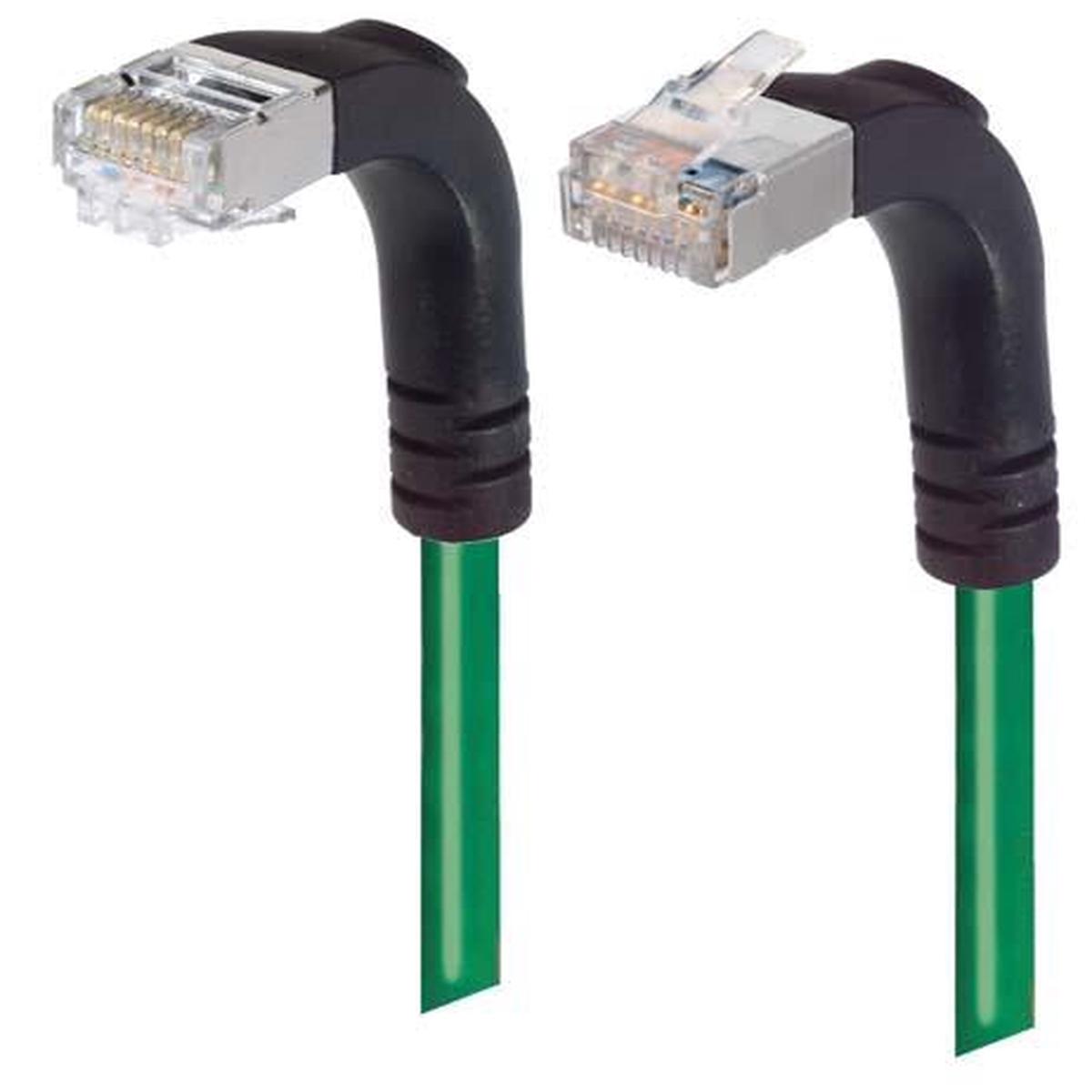 Patch Cable Cat6 PVC FTP Down-Up Green 5 Feet
