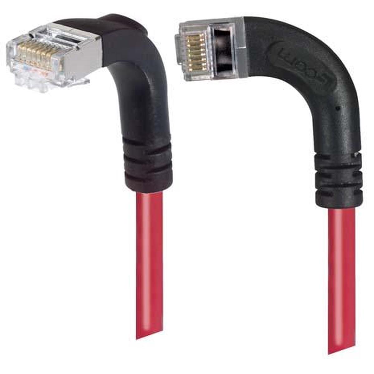 Patch Cable Cat6 PVC FTP Left-Down Red 15 Feet