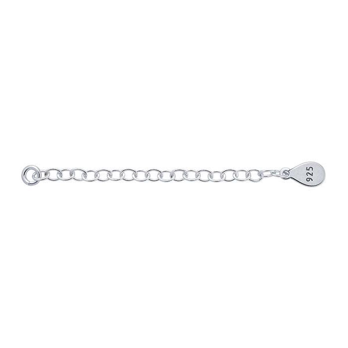 Sterling Silver Cable Chain Extender with Tag