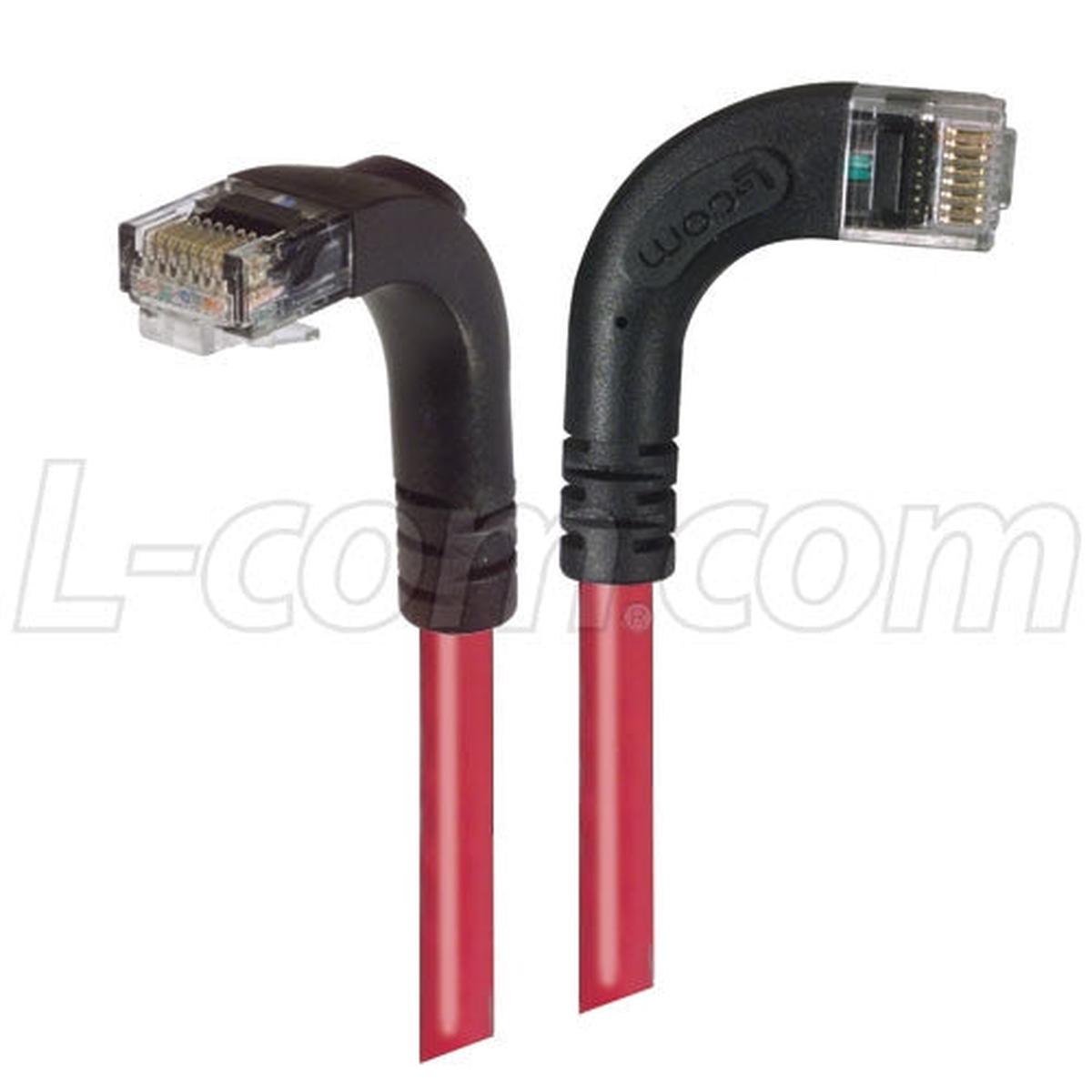 Patch Cable Cat5e LSZ UTP Right-Down Red 1 Foot