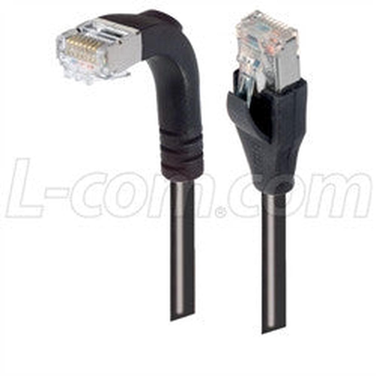 Patch Cable Cat5e PVC FTP Straight-Down Black 3 Feet
