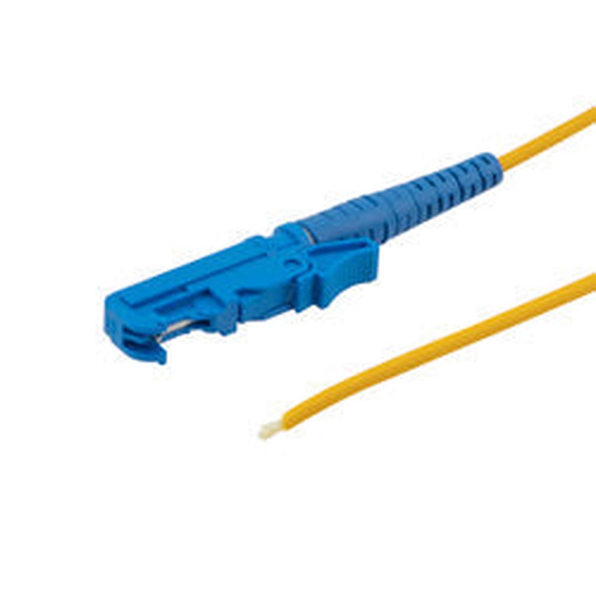 Fiber Optic E2000 UPC Single Mode Pigtail, 2mm jacket, 2 meter