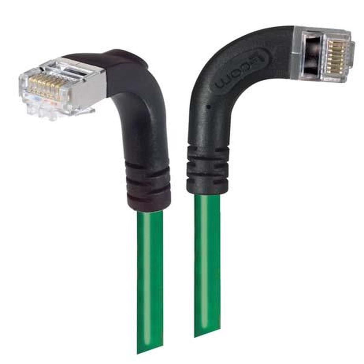 Patch Cable Cat5e PVC FTP Right-Down Green 5 Feet