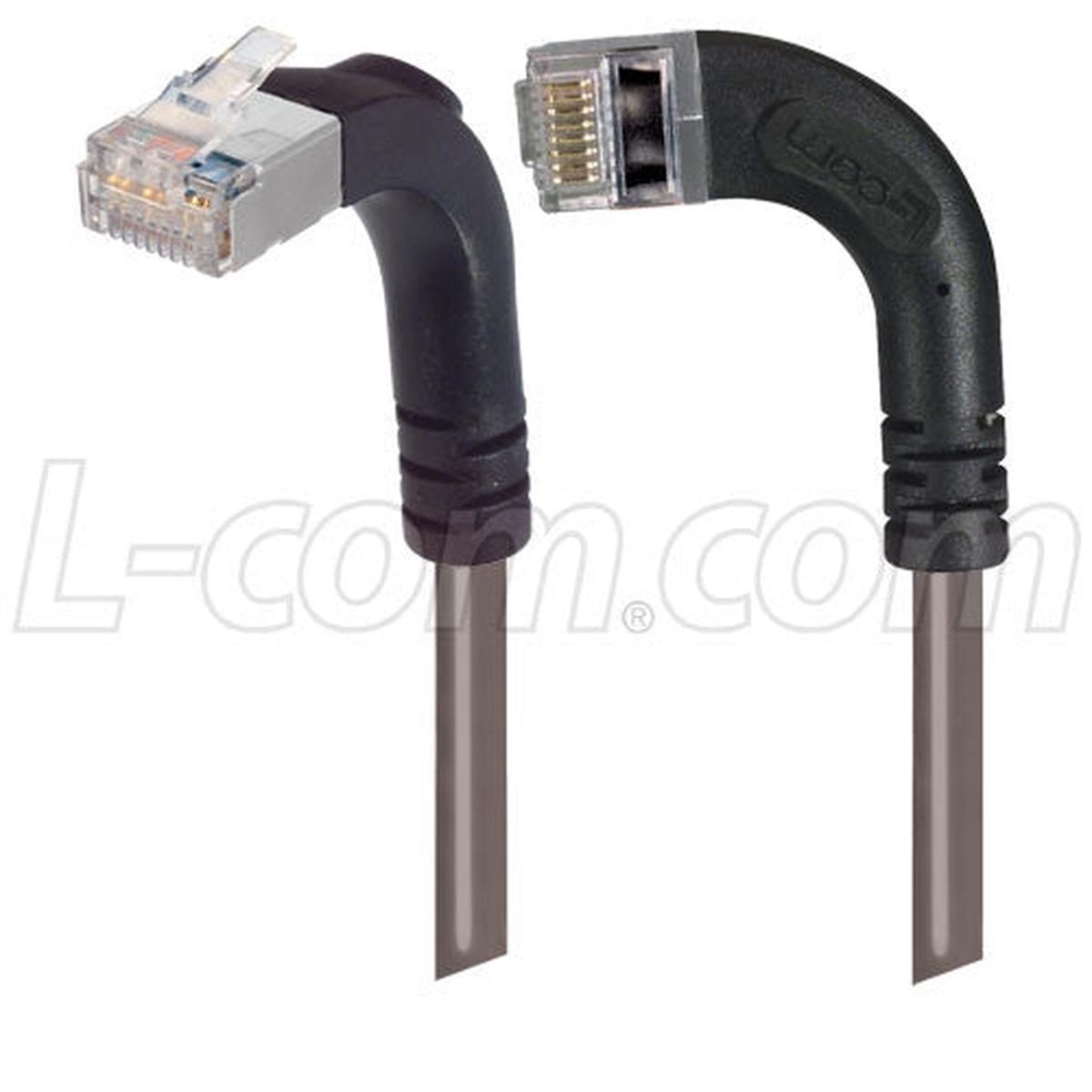 Patch Cable Cat5e PVC FTP Up-Left Grey 1 Foot