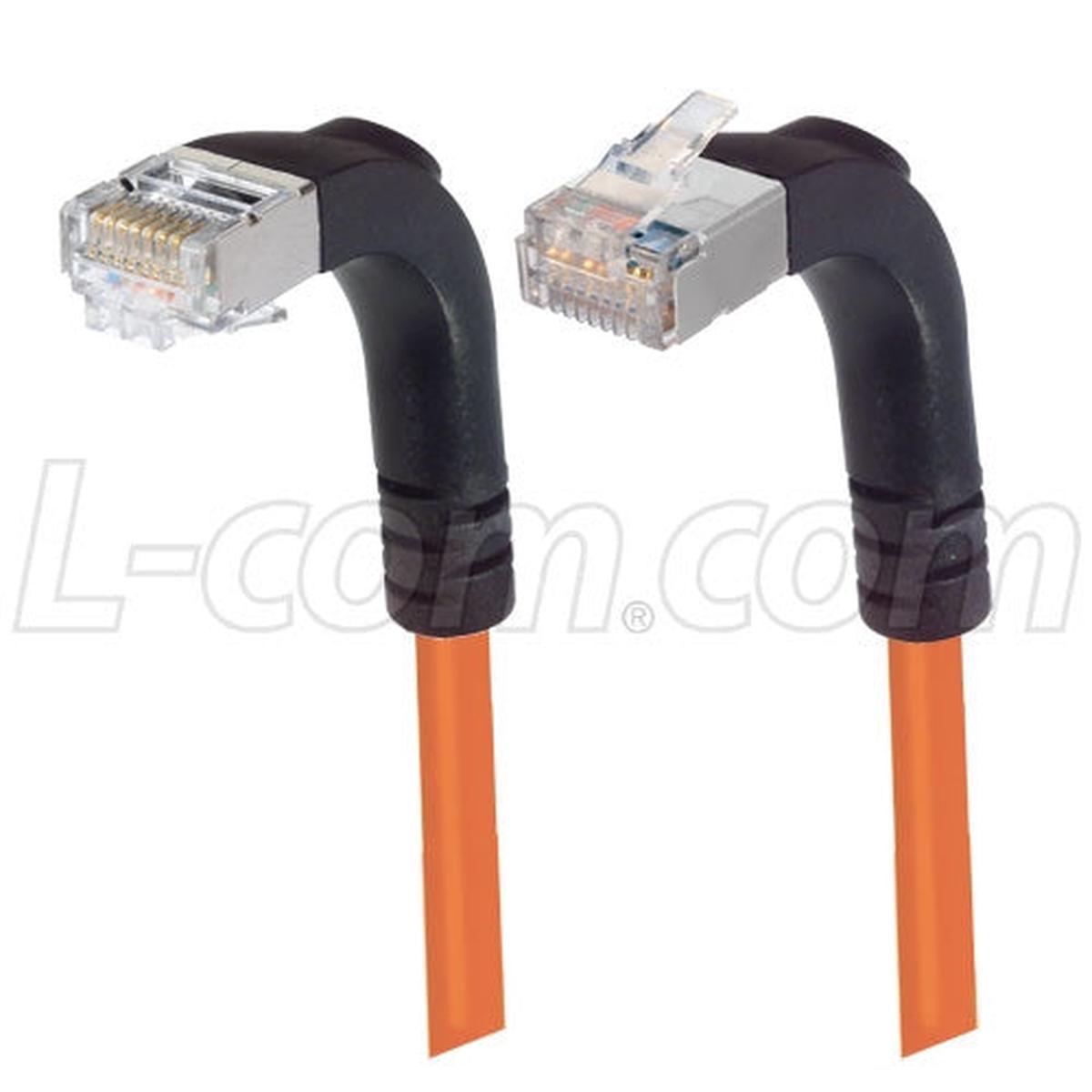Patch Cable Cat6 PVC FTP Down-Up Orange 1 Foot