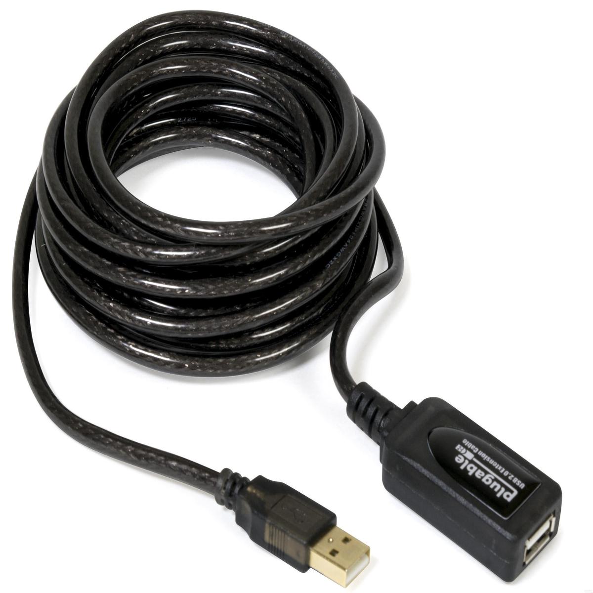 Plugable USB 2.0 Active Extension Cable (5m/16)