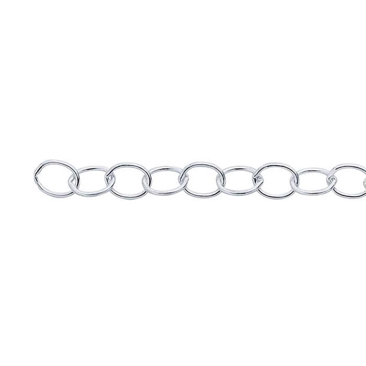Sterling Silver Oval Cable Chain