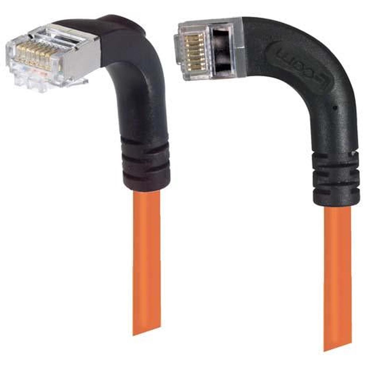 Patch Cable Cat5e PVC FTP Left-Down Orange 25 Feet