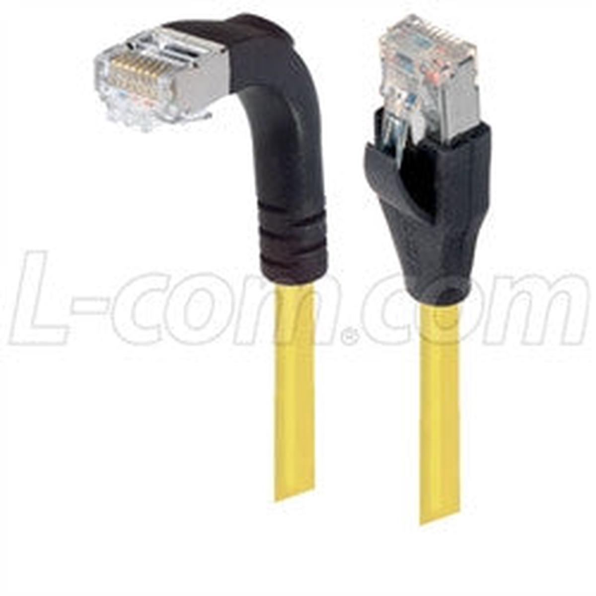 Patch Cable Cat5e PVC FTP Straight-Down Yellow 1 Foot