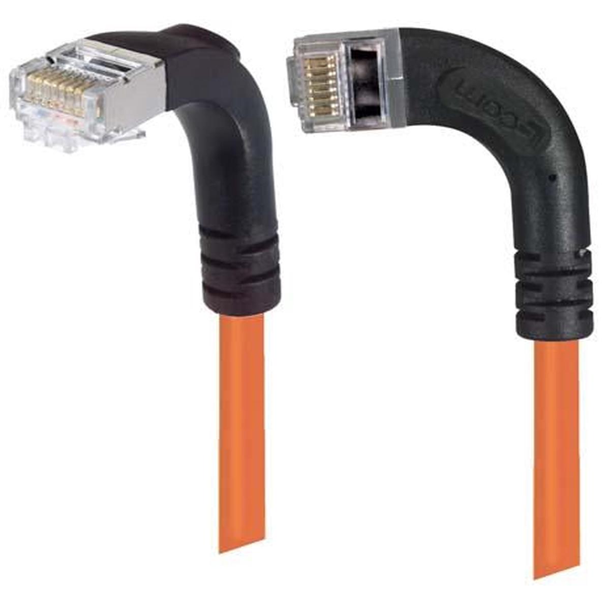 Patch Cable Cat6 PVC FTP Left-Down Orange 5 Feet