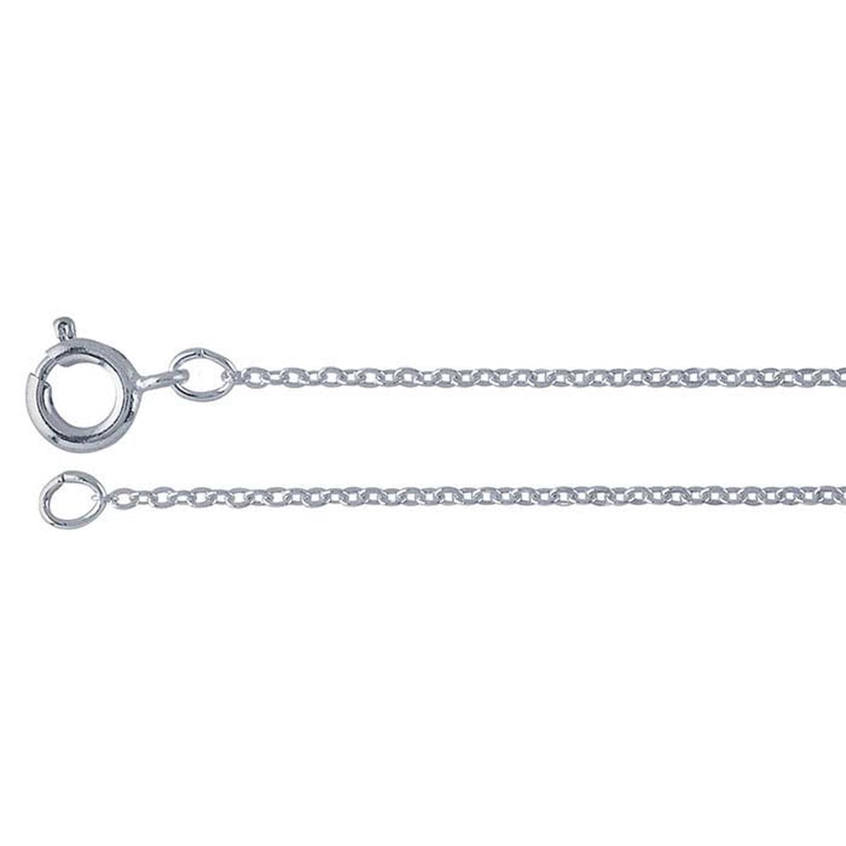 Brass Silver-Plated Flat Cable Chain