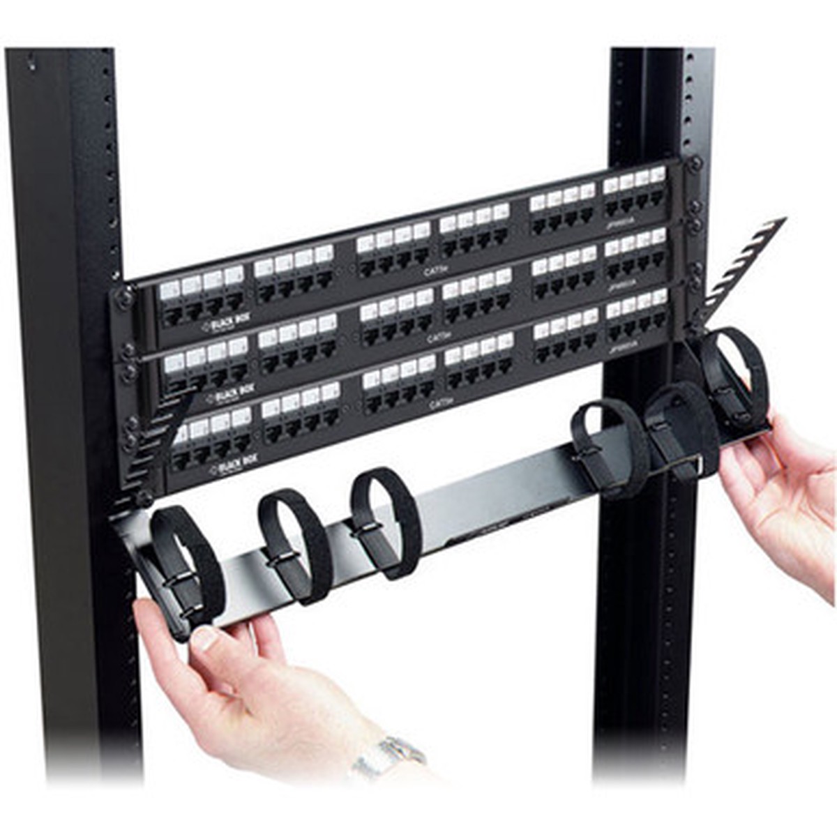 Black Box - Zero U-Height Cable Manager - JPM500A-R2-10PAK