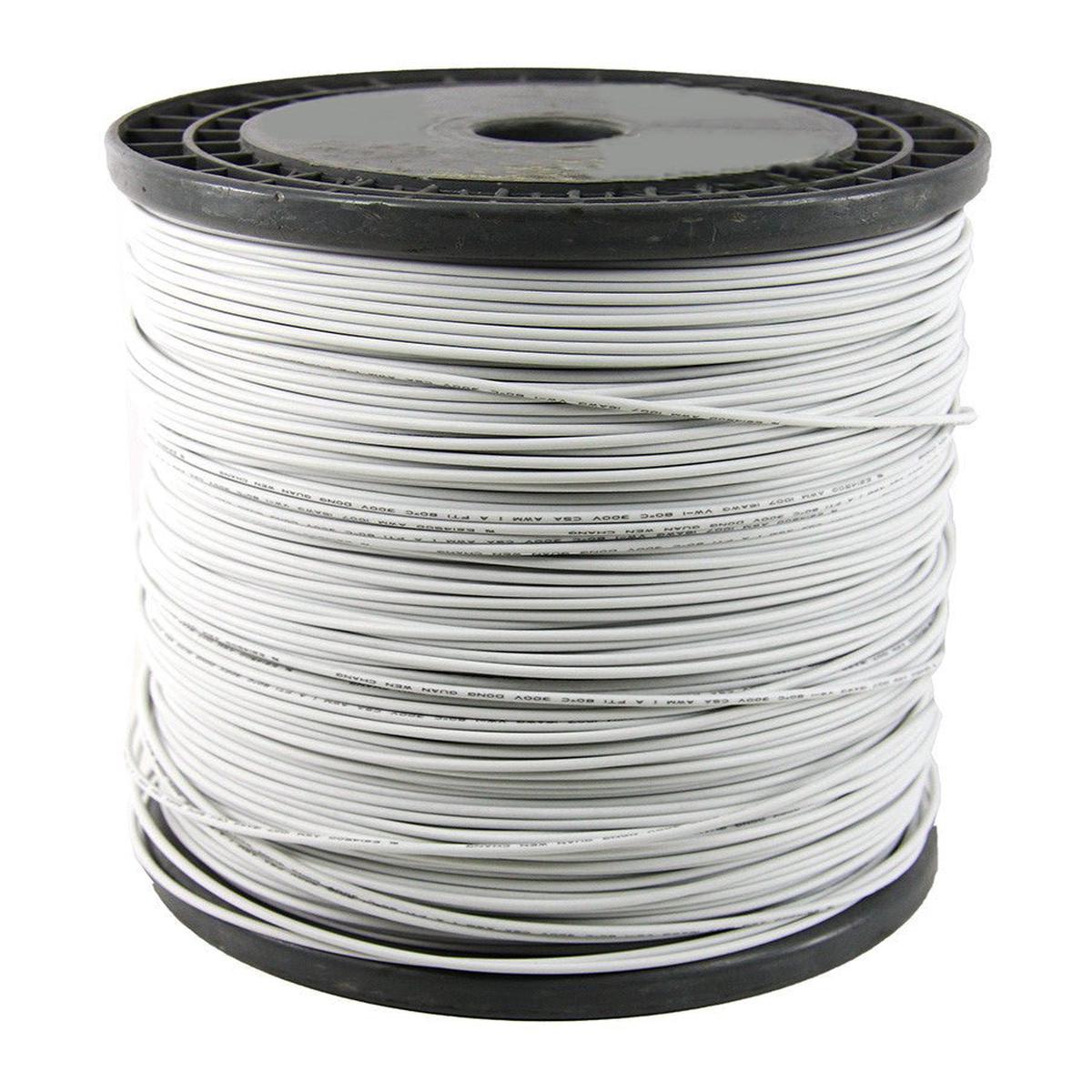 16AWG Stranded Hook Up Wire UL Approved - White