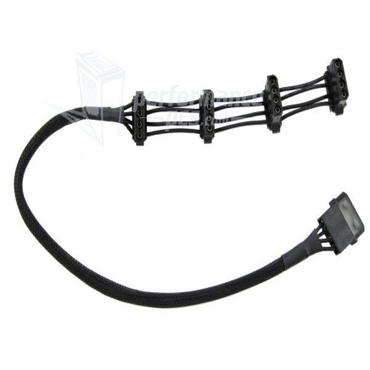 PPCS "Clean-Cable Series" Power Cables - 4 x Molex - Sleeved