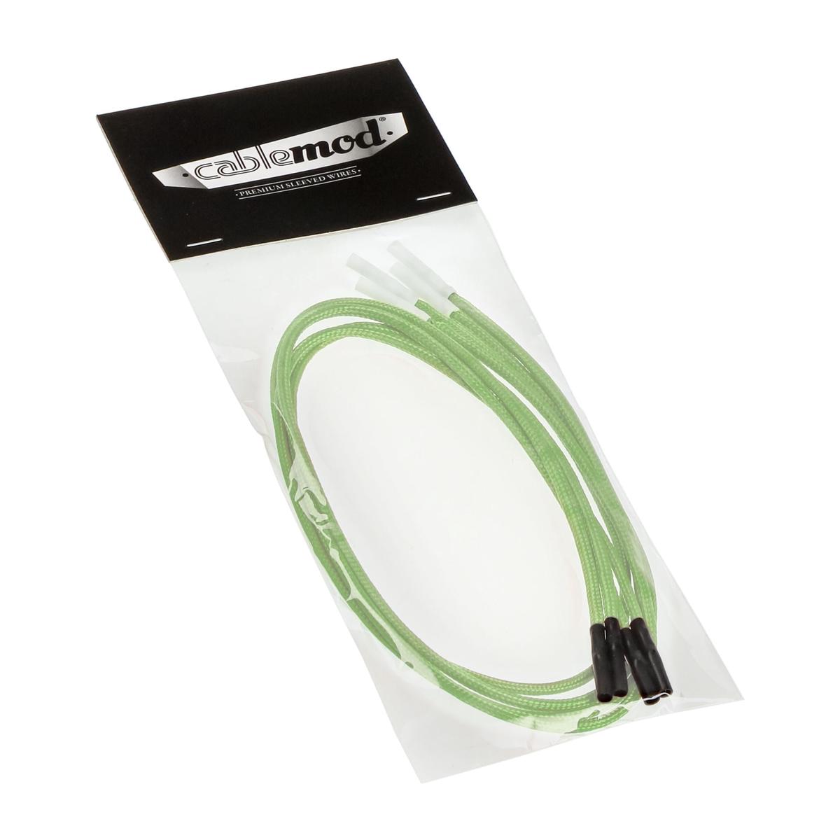 CableMod ModFlex Sleeved Wire - 16" Light Green 4-Pack