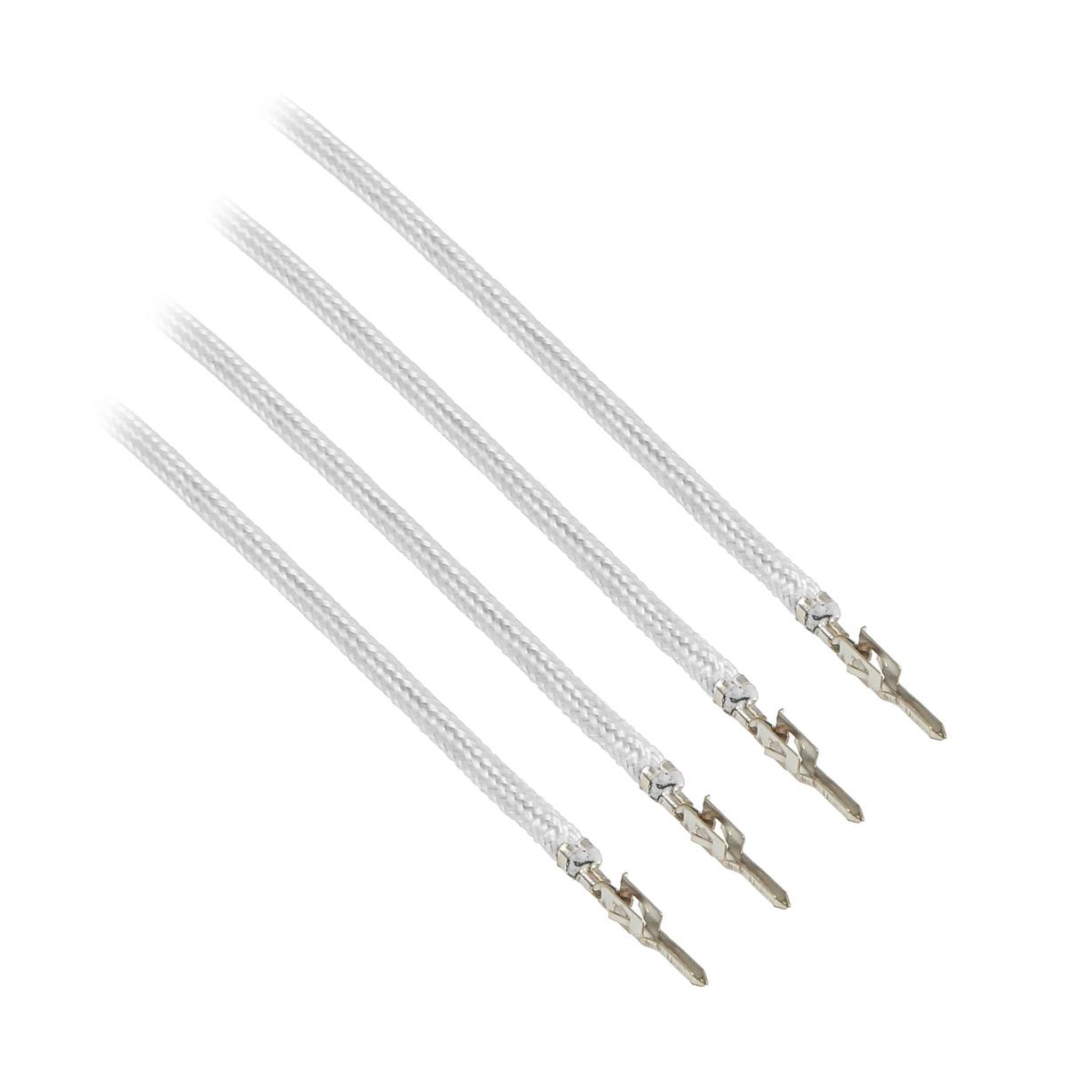 CableMod ModFlex Sleeved Wire - 16" White 4-Pack