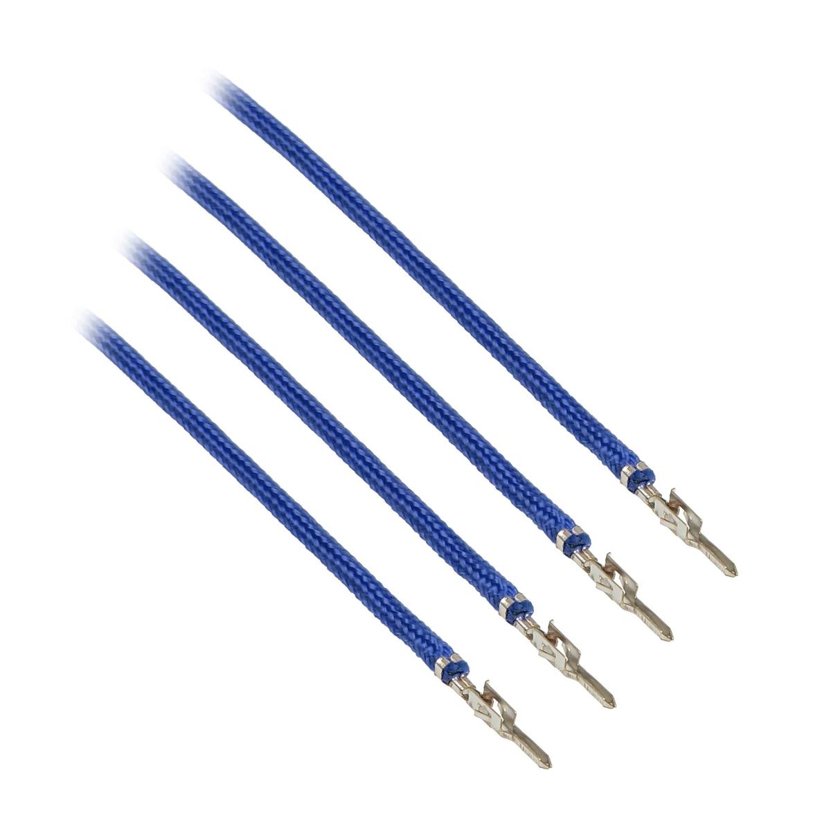 CableMod ModFlex Sleeved Wire - 8" Blue 4-Pack