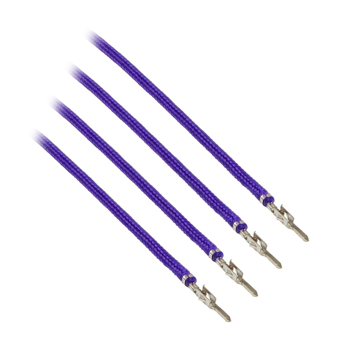 CableMod ModFlex Sleeved Wire - 8" Purple 4-Pack