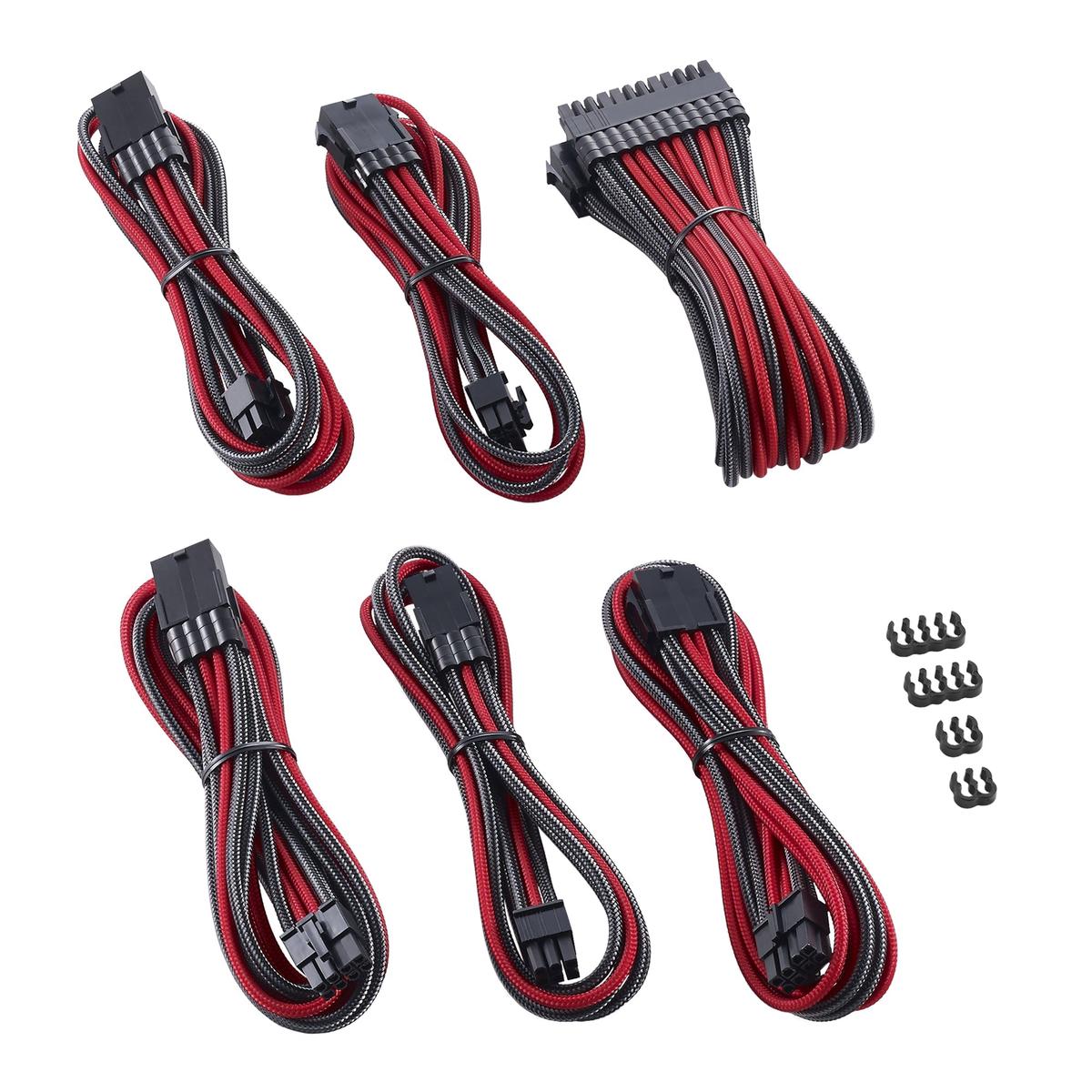 CableMod PRO ModMesh Cable Extension Kit - CARBON/RED